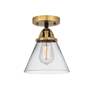 A thumbnail of the Innovations Lighting 288-1C-10-8 Cone Semi-Flush Black Antique Brass / Clear