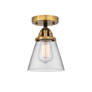 A thumbnail of the Innovations Lighting 288-1C-9-6 Cone Semi-Flush Black Antique Brass / Clear