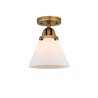 A thumbnail of the Innovations Lighting 288-1C-10-8 Cone Semi-Flush Brushed Brass / Matte White