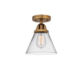 A thumbnail of the Innovations Lighting 288-1C-10-8 Cone Semi-Flush Brushed Brass / Clear