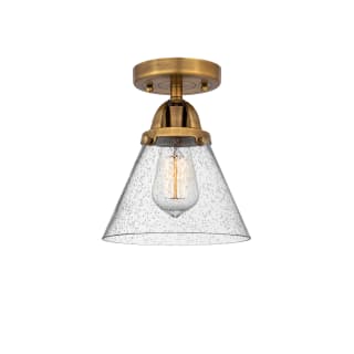 A thumbnail of the Innovations Lighting 288-1C-10-8 Cone Semi-Flush Brushed Brass / Seedy