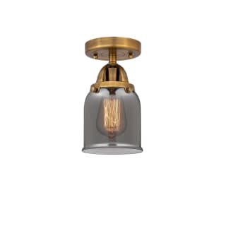 A thumbnail of the Innovations Lighting 288-1C-9-5 Bell Semi-Flush Brushed Brass / Plated Smoke