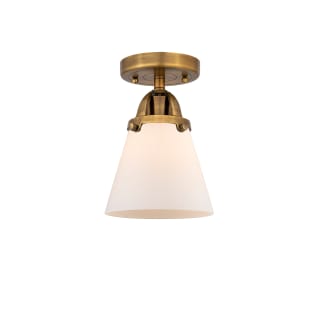 A thumbnail of the Innovations Lighting 288-1C-9-6 Cone Semi-Flush Brushed Brass / Matte White