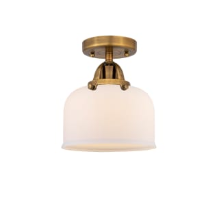 A thumbnail of the Innovations Lighting 288-1C-9-8 Bell Semi-Flush Brushed Brass / Matte White