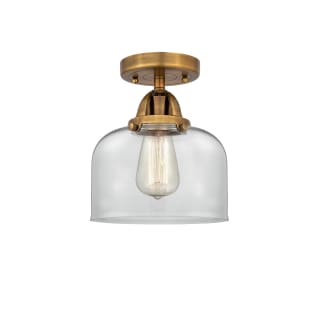 A thumbnail of the Innovations Lighting 288-1C-9-8 Bell Semi-Flush Brushed Brass / Clear