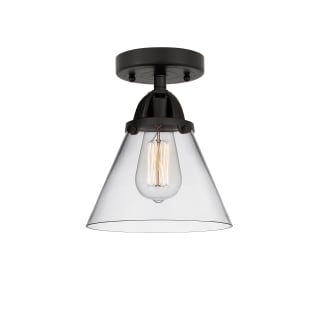 A thumbnail of the Innovations Lighting 288-1C-10-8 Cone Semi-Flush Matte Black / Clear