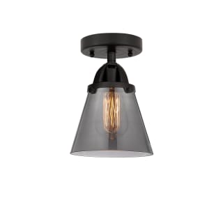 A thumbnail of the Innovations Lighting 288-1C-9-6 Cone Semi-Flush Matte Black / Plated Smoke