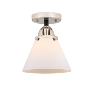 A thumbnail of the Innovations Lighting 288-1C-10-8 Cone Semi-Flush Black Polished Nickel / Matte White