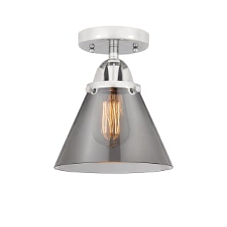 A thumbnail of the Innovations Lighting 288-1C-10-8 Cone Semi-Flush Polished Chrome / Plated Smoke