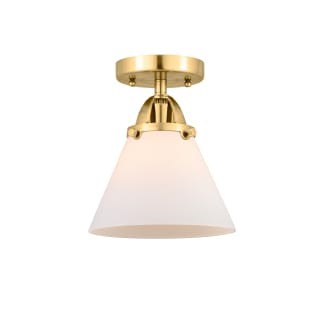 A thumbnail of the Innovations Lighting 288-1C-10-8 Cone Semi-Flush Satin Gold / Matte White