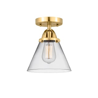 A thumbnail of the Innovations Lighting 288-1C-10-8 Cone Semi-Flush Satin Gold / Clear