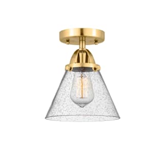 A thumbnail of the Innovations Lighting 288-1C-10-8 Cone Semi-Flush Satin Gold / Seedy