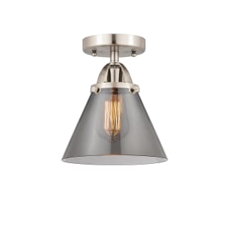 A thumbnail of the Innovations Lighting 288-1C-10-8 Cone Semi-Flush Brushed Satin Nickel / Plated Smoke