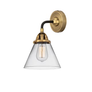 A thumbnail of the Innovations Lighting 288-1W-10-8 Cone Sconce Black Antique Brass / Clear