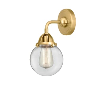 A thumbnail of the Innovations Lighting 288-1W-10-6 Beacon Sconce Satin Gold / Clear