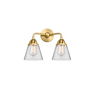 A thumbnail of the Innovations Lighting 288-2W-12-14 Cone Vanity Satin Gold / Clear