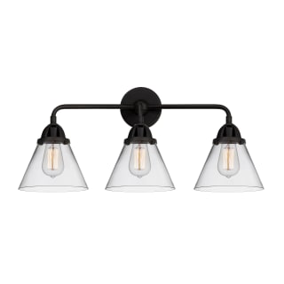 A thumbnail of the Innovations Lighting 288-3W-10-26 Cone Vanity Matte Black / Clear