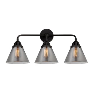 A thumbnail of the Innovations Lighting 288-3W-10-26 Cone Vanity Matte Black / Plated Smoke