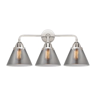 A thumbnail of the Innovations Lighting 288-3W-10-26 Cone Vanity Polished Chrome / Plated Smoke