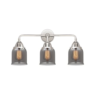 A thumbnail of the Innovations Lighting 288-3W-10-23 Bell Vanity Polished Chrome / Plated Smoke