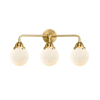 A thumbnail of the Innovations Lighting 288-3W-11-24 Beacon Vanity Satin Gold / Matte White