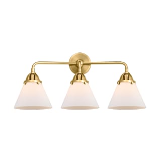 A thumbnail of the Innovations Lighting 288-3W-11-26 Cone Vanity Satin Gold / Matte White