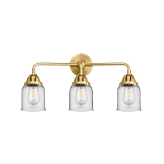 A thumbnail of the Innovations Lighting 288-3W-10-23 Bell Vanity Satin Gold / Clear