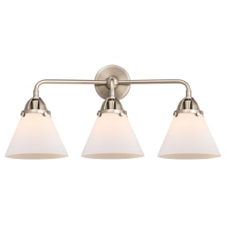 A thumbnail of the Innovations Lighting 288-3W-10-26 Cone Vanity Brushed Satin Nickel / Matte White