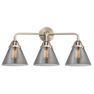 A thumbnail of the Innovations Lighting 288-3W-10-26 Cone Vanity Brushed Satin Nickel / Plated Smoke