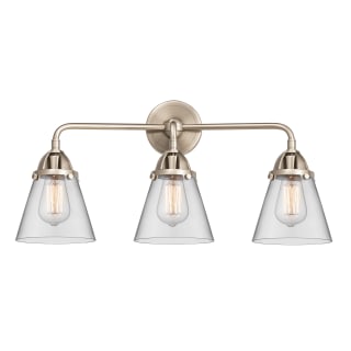 A thumbnail of the Innovations Lighting 288-3W-10-24 Cone Vanity Brushed Satin Nickel / Clear