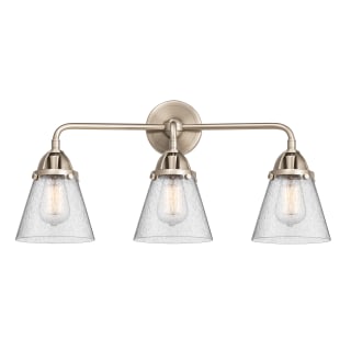 A thumbnail of the Innovations Lighting 288-3W-10-24 Cone Vanity Brushed Satin Nickel / Seedy