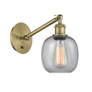 A thumbnail of the Innovations Lighting 317-1W-13-6 Belfast Sconce Antique Brass / Seedy