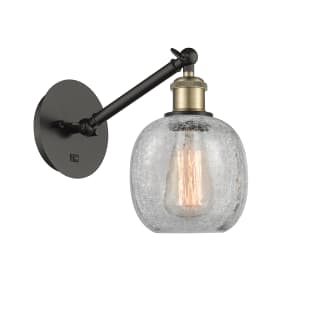 A thumbnail of the Innovations Lighting 317-1W-13-6 Belfast Sconce Black Antique Brass / Clear Crackle