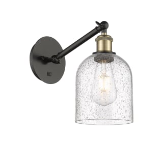 A thumbnail of the Innovations Lighting 317-1W-10-6 Bella Sconce Black Antique Brass / Seedy