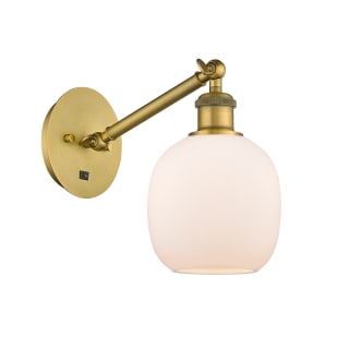 A thumbnail of the Innovations Lighting 317-1W-13-6 Belfast Sconce Brushed Brass / Matte White