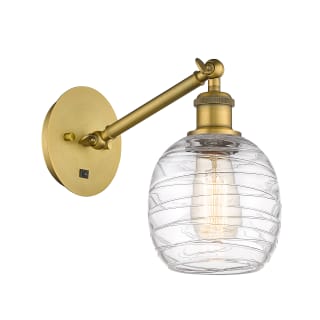 A thumbnail of the Innovations Lighting 317-1W-13-6 Belfast Sconce Brushed Brass / Deco Swirl