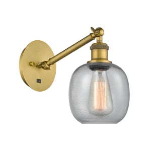 A thumbnail of the Innovations Lighting 317-1W-13-6 Belfast Sconce Brushed Brass / Seedy