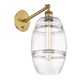 A thumbnail of the Innovations Lighting 317-1W-10-8 Vaz Sconce Brushed Brass / Clear