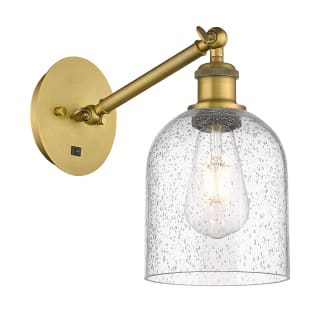 A thumbnail of the Innovations Lighting 317-1W-10-6 Bella Sconce Brushed Brass / Seedy