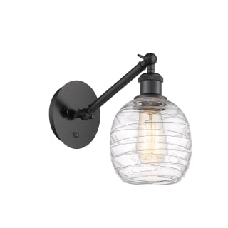 A thumbnail of the Innovations Lighting 317-1W-13-6 Belfast Sconce Matte Black / Deco Swirl