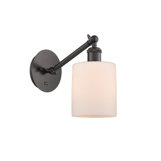 A thumbnail of the Innovations Lighting 317-1W-13-5 Cobbleskill Sconce Oil Rubbed Bronze / Matte White