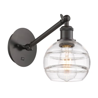 A thumbnail of the Innovations Lighting 317-1W-8-6 Rochester Sconce Oil Rubbed Bronze / Clear