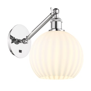 A thumbnail of the Innovations Lighting 317-1W-10-8 White Venetian Sconce Polished Chrome