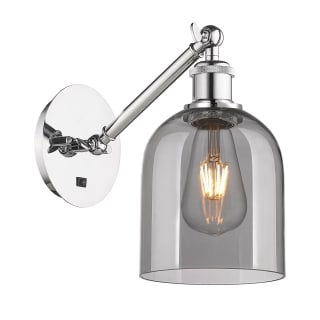 A thumbnail of the Innovations Lighting 317-1W-10-6 Bella Sconce Polished Chrome / Light Smoke