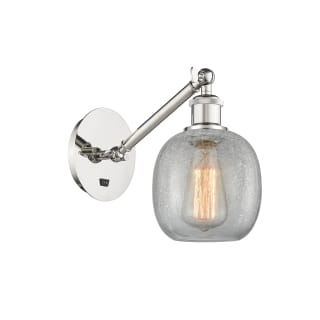 A thumbnail of the Innovations Lighting 317-1W-13-6 Belfast Sconce Polished Nickel / Clear Crackle