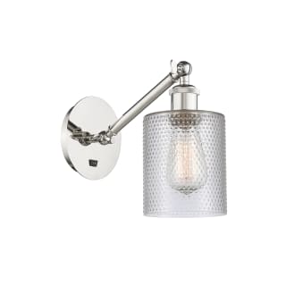 A thumbnail of the Innovations Lighting 317-1W-13-5 Cobbleskill Sconce Polished Nickel / Clear