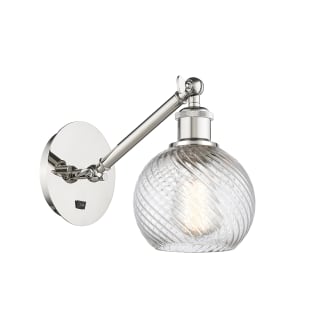 A thumbnail of the Innovations Lighting 317-1W-12-6 Athens Sconce Polished Nickel / Matte White