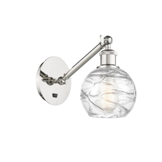 A thumbnail of the Innovations Lighting 317-1W-12-6 Athens Sconce Polished Nickel / Clear Deco Swirl