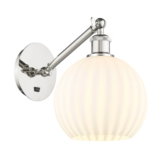 A thumbnail of the Innovations Lighting 317-1W-10-8 White Venetian Sconce Polished Nickel