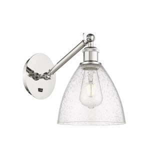 A thumbnail of the Innovations Lighting 317-1W-14-8 Bristol Sconce Polished Nickel / Seedy